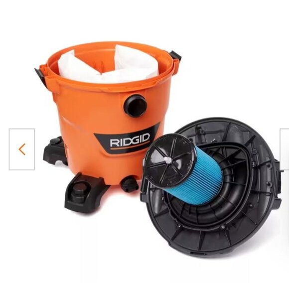 Ridgid 2 Pack Genuine Fine Dust Pleated Paper Wet Dry Vac Shop Vacuum Filters - Picture 3 of 10